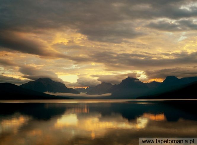 McDonald Lake, Glacier National Park, Montana, Tapety Widoki, Widoki tapety na pulpit, Widoki
