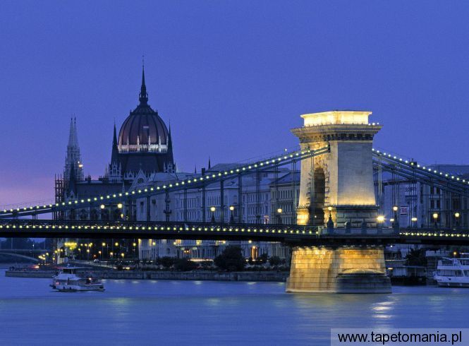 Chain Bridge, Budapest, Hungary, Tapety Miasta, Miasta tapety na pulpit, Miasta