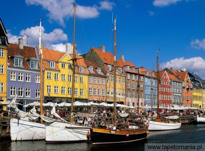Nyhavn, Copenhagen, Denmark, Tapety Miasta, Miasta tapety na pulpit, Miasta