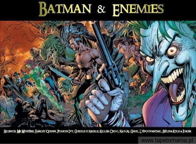 Batman & Enemies, Tapety Komiksowe, Komiksowe tapety na pulpit, Komiksowe