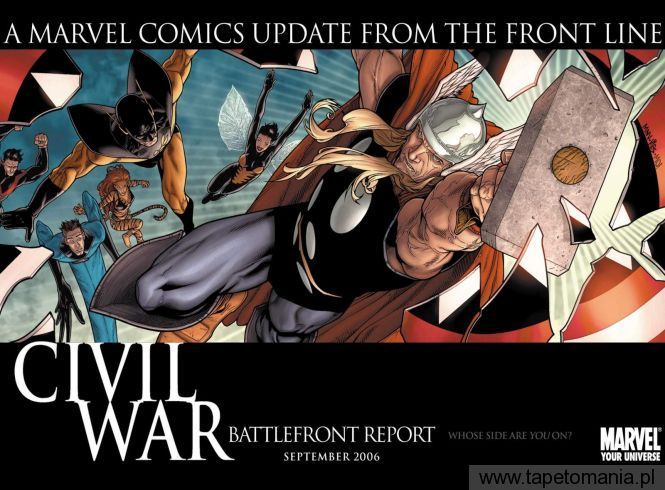 Civil War Battlefront Report, Tapety Komiksowe, Komiksowe tapety na pulpit, Komiksowe