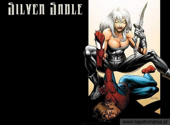 SilverSable vs Spiderman, Tapety Komiksowe, Komiksowe tapety na pulpit, Komiksowe
