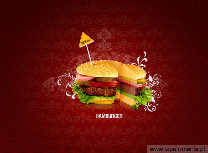 hamburger k, Tapety 3D, 3D tapety na pulpit, 3D
