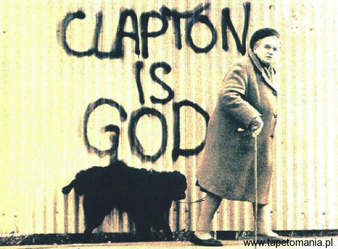 clapton is god, Tapety Muzyka, Muzyka tapety na pulpit, Muzyka