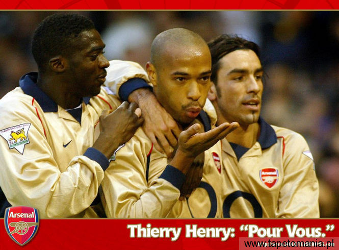 Thiere Henry Arsenal kiss, Tapety Piłka Nożna, Piłka Nożna tapety na pulpit, Piłka Nożna