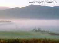 Foggy Sunrise, Cades Cove, Great Smoky Mountains, Tennessee