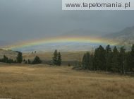 Lamar Valley Sunset Rainbow, Yellowstone National Park, Montana