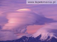 Lenticular Clouds Over Mount Drum, Alaska