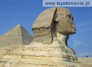 the sphinx and great pyramids