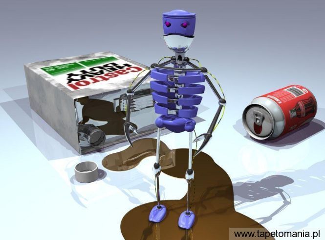 3d   Morning meal of the robot, Tapety Art, Art tapety na pulpit, Art
