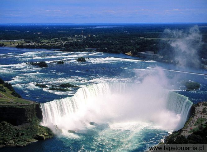 Aerial View of Niagara Falls, Ontario, Canada, Tapety Widoki, Widoki tapety na pulpit, Widoki