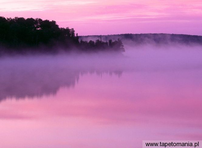 Dawn, Ensign Lake, Boundary Waters Canoe Area, Minnesota, Tapety Widoki, Widoki tapety na pulpit, Widoki