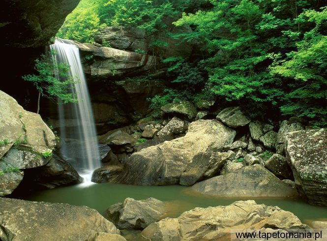 Eagle Creek Falls, Cumberland Falls State Park, Kentucky, Tapety Widoki, Widoki tapety na pulpit, Widoki