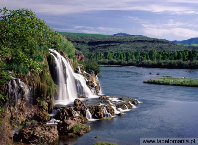 Fall Creek Falls and Snake River, Idaho, Tapety Widoki, Widoki tapety na pulpit, Widoki