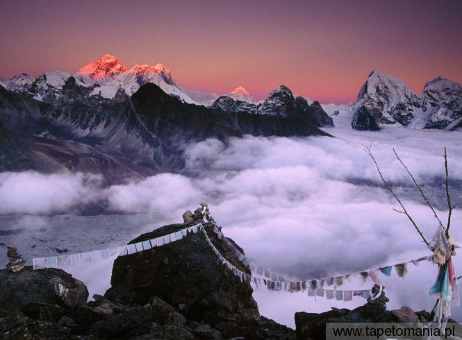 From Everest to Taweche, Himalayas, Nepal, Tapety Widoki, Widoki tapety na pulpit, Widoki
