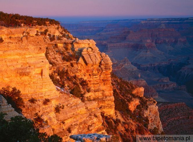 Grand Canyon at Sunrise, Mather Point, Arizona, Tapety Widoki, Widoki tapety na pulpit, Widoki