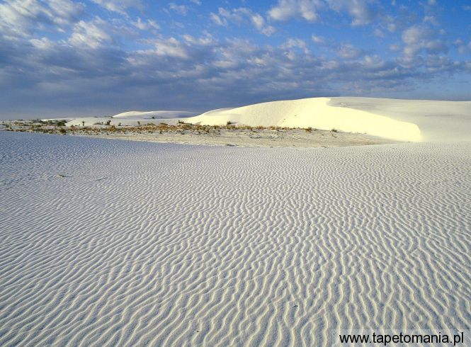 Gypsum Sand Dunes, White Sands National Monument, New Mexico, Tapety Widoki, Widoki tapety na pulpit, Widoki
