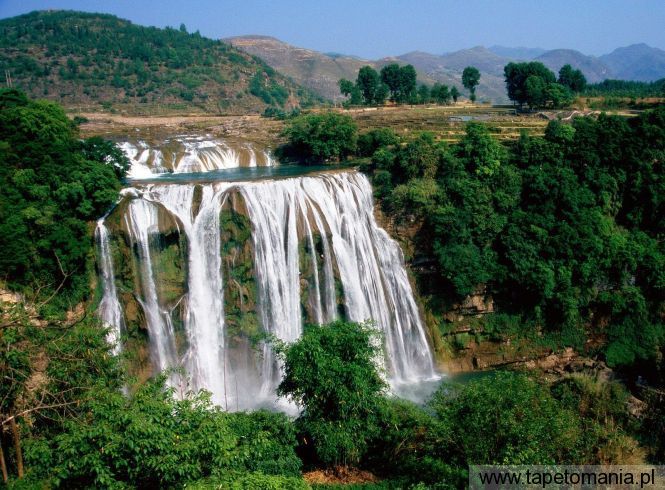 Huangguoshu Falls, Guizhou Province, China, Tapety Widoki, Widoki tapety na pulpit, Widoki