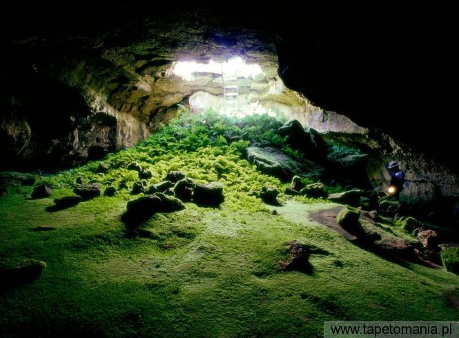 Lava Tube Cave, Lava Beds National Monument,Tulelake,California, Tapety Widoki, Widoki tapety na pulpit, Widoki