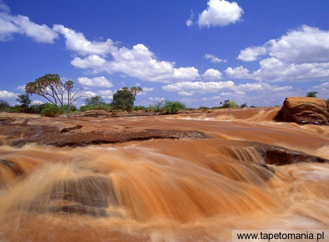 Lugard Falls, Galana River, Tsavo East National Park, Kenya, Tapety Widoki, Widoki tapety na pulpit, Widoki