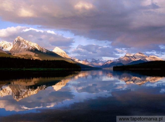 Maligne Lake, Jasper National Park, Alberta, Canada, Tapety Widoki, Widoki tapety na pulpit, Widoki