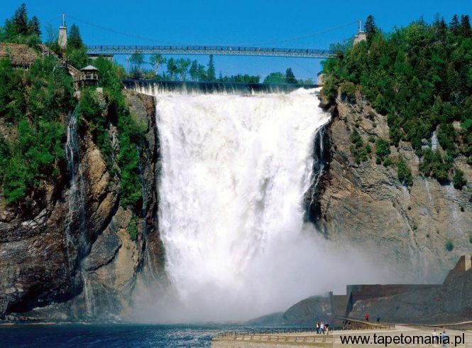 Montmorency Falls, Quebec, Canada, Tapety Widoki, Widoki tapety na pulpit, Widoki