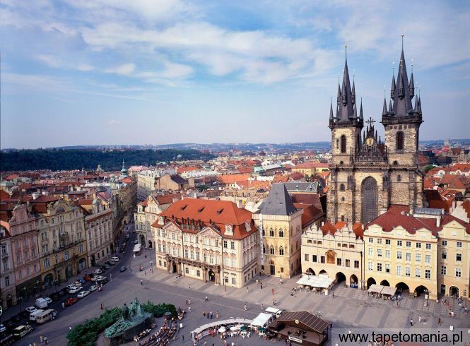 Old Town Square and Tyn Church, Prague, Czech Republic, Tapety Miasta, Miasta tapety na pulpit, Miasta