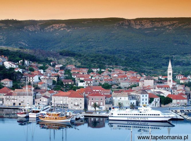 Port of Jelsa, Hvar Island, Croatia, Tapety Miasta, Miasta tapety na pulpit, Miasta