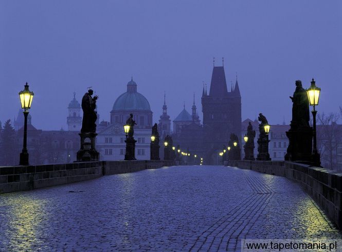 Prague at Dusk, Czech Republic, Tapety Miasta, Miasta tapety na pulpit, Miasta
