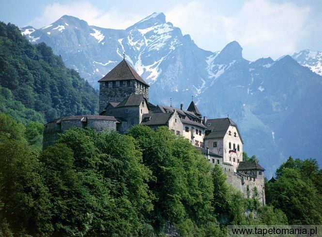 Vaduz Castle, Liechtenstein, Tapety Miasta, Miasta tapety na pulpit, Miasta