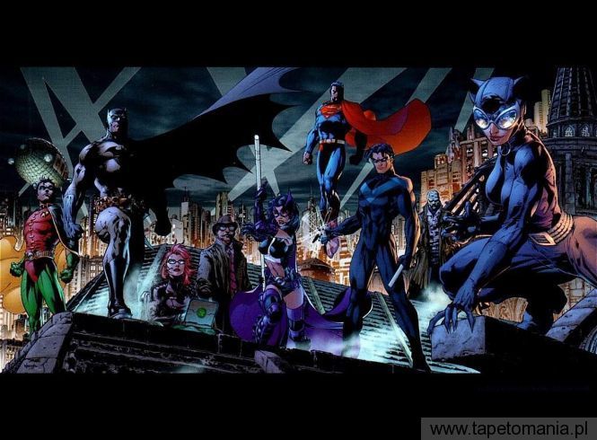 Batman & Allies, Tapety Komiksowe, Komiksowe tapety na pulpit, Komiksowe