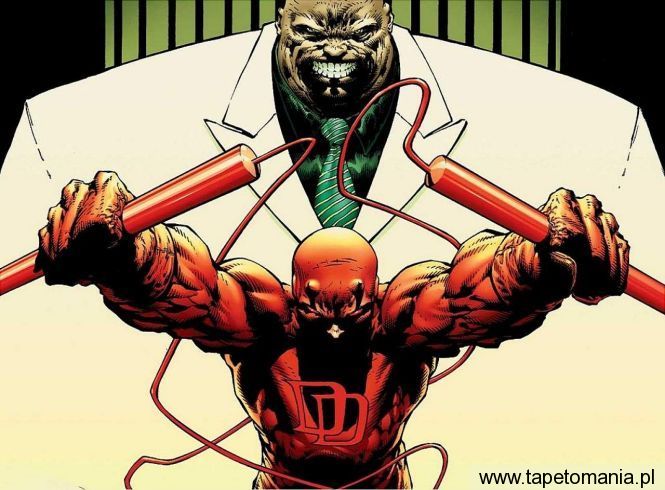 Daredevil vs Kingpin, Tapety Komiksowe, Komiksowe tapety na pulpit, Komiksowe