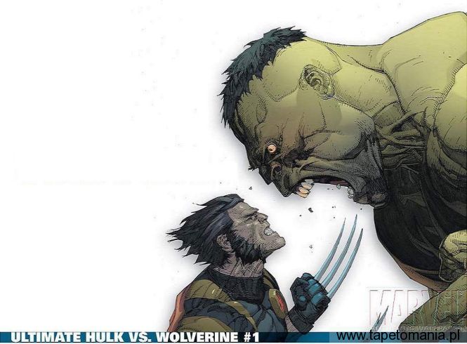 Hulk vs Wolverine, Tapety Komiksowe, Komiksowe tapety na pulpit, Komiksowe