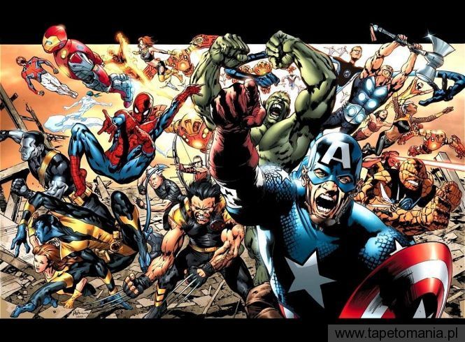 Ultimate Marvel Avengers, Tapety Komiksowe, Komiksowe tapety na pulpit, Komiksowe