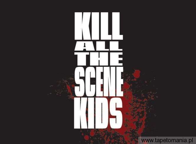 kill all the scene kids m, Tapety 3D, 3D tapety na pulpit, 3D