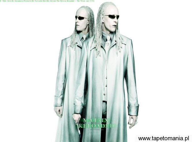 The Matrix Reloaded   The Twins m, Tapety Film, Film tapety na pulpit, Film