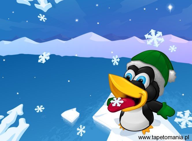 christmas tux m, Tapety Linux, Linux tapety na pulpit, Linux