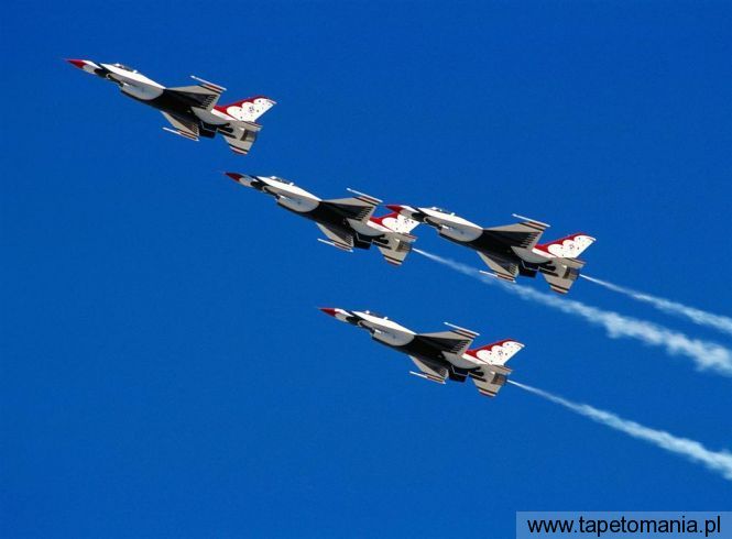 thunderbirds in formation, Tapety Militarne, Militarne tapety na pulpit, Militarne