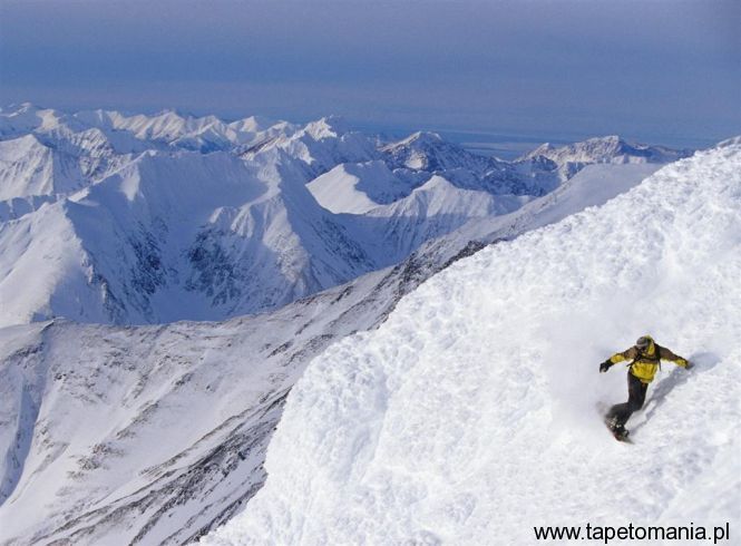 Alaskan Snowboarding, Tapety Snowboard, Snowboard tapety na pulpit, Snowboard