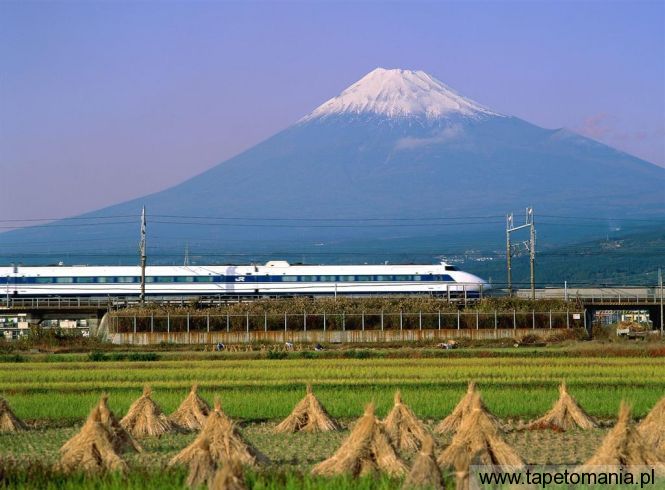 Bullet Train Mount Fuji, Tapety Kolej, Kolej tapety na pulpit, Kolej
