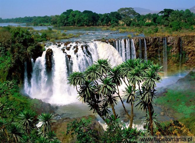 Blue Nile Falls b1, Tapety Wodospady, Wodospady tapety na pulpit, Wodospady