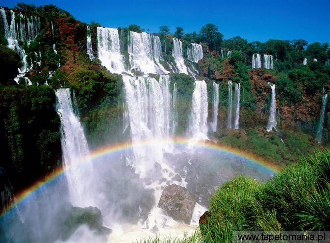 iguazu national park, Tapety Wodospady, Wodospady tapety na pulpit, Wodospady
