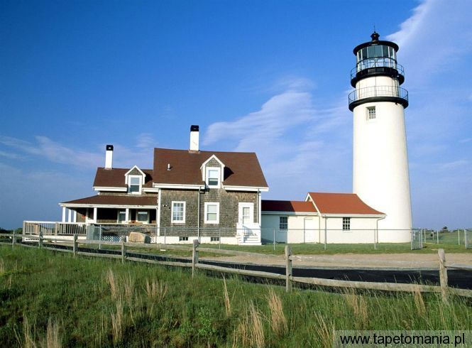Cape Cod Lighthouse, Tapety Budowle, Budowle tapety na pulpit, Budowle