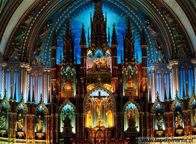 Notre Dame Basilica, Tapety Budowle, Budowle tapety na pulpit, Budowle