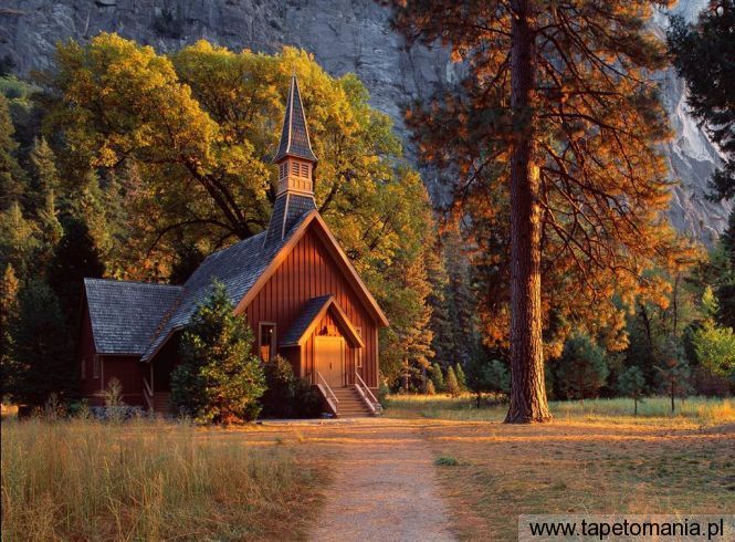 Yosemite Chapel, Tapety Budowle, Budowle tapety na pulpit, Budowle