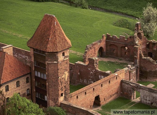 castle of teutonic knights, Tapety Budowle, Budowle tapety na pulpit, Budowle