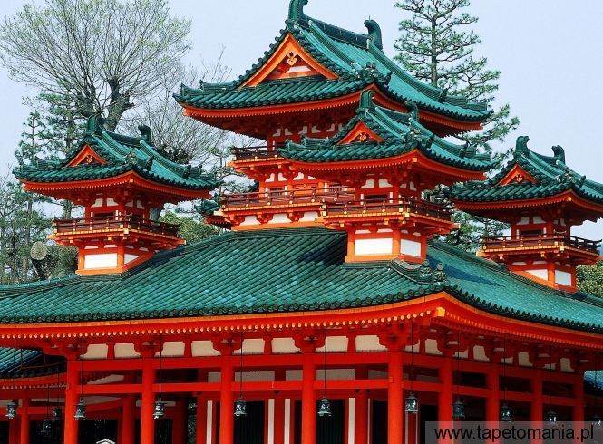 heian shrine, Tapety Budowle, Budowle tapety na pulpit, Budowle