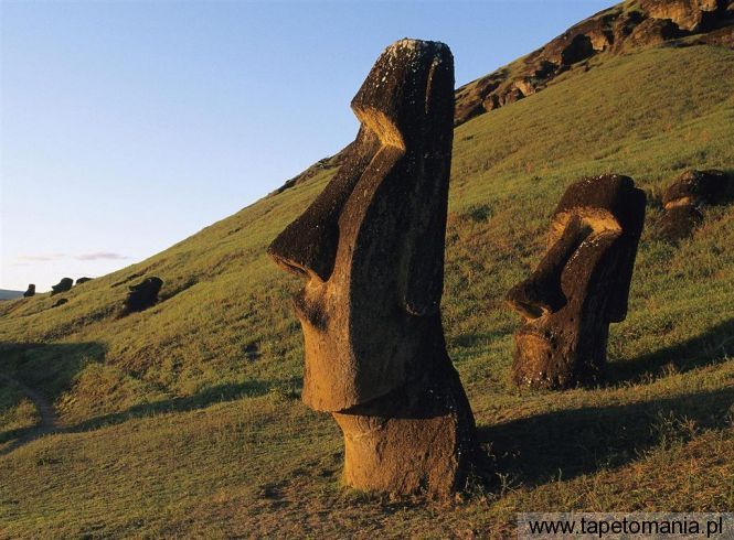 moai statues, Tapety Budowle, Budowle tapety na pulpit, Budowle