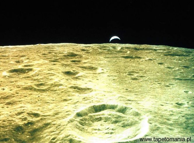 Earthrise over Moon, Tapety Kosmos, Kosmos tapety na pulpit, Kosmos