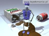 3d   Morning meal of the robot, 